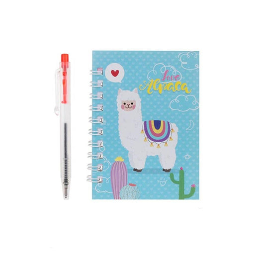 2-pc Llama Notebook and Pen Set